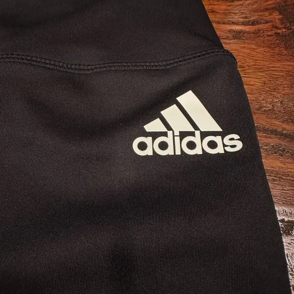 Adidas AEROREADY Prime Green High-Waisted Women's Logo Leggings Size L - Picture 9 of 10